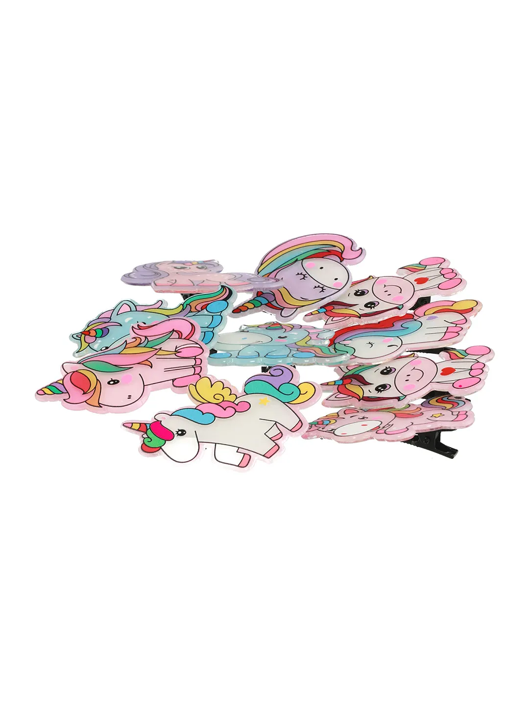 Girls Set Of 10 Alligator Hair Clip