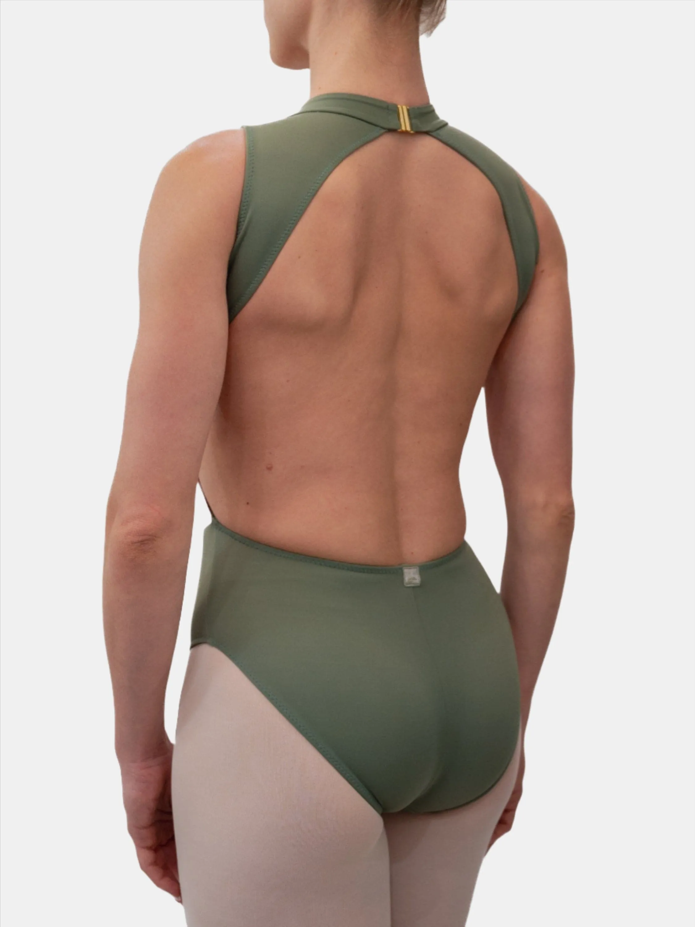 Green Dance High Neck Leotard MP160