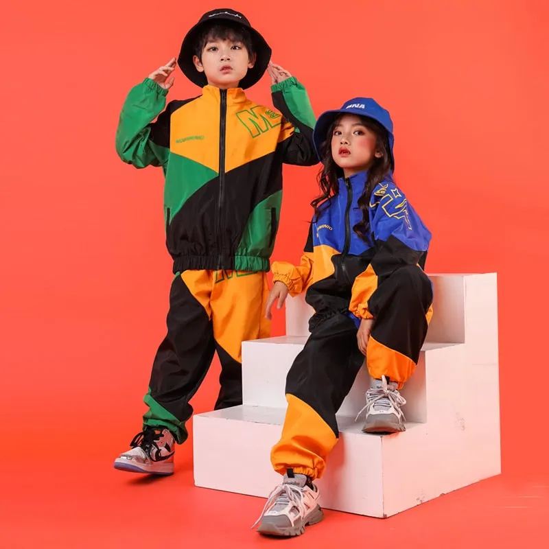 HH012 Cool Hip Hop High Neck Jacket - Hip Hop Pants-Sold Seperatly