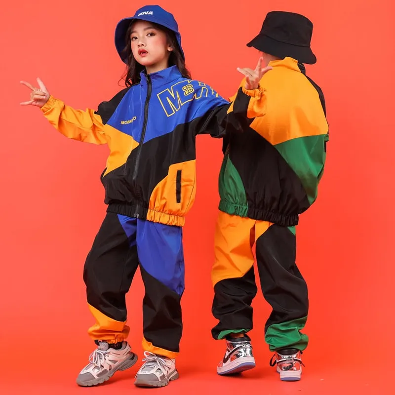 HH012 Cool Hip Hop High Neck Jacket - Hip Hop Pants-Sold Seperatly