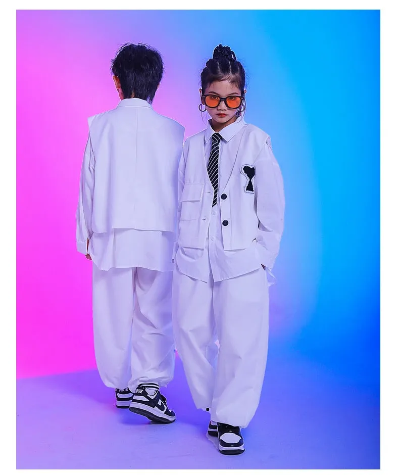 HH7215 Hip Hop Clothes Girls and Boys Jazz -Street Dance- Performance Stage Costume  HH7215