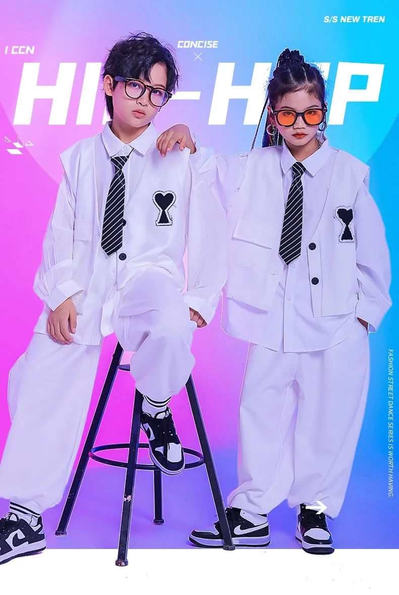 HH7215 Hip Hop Clothes Girls and Boys Jazz -Street Dance- Performance Stage Costume  HH7215