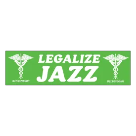 Jazz Dispensary "Legalize Jazz" Bumper Sticker