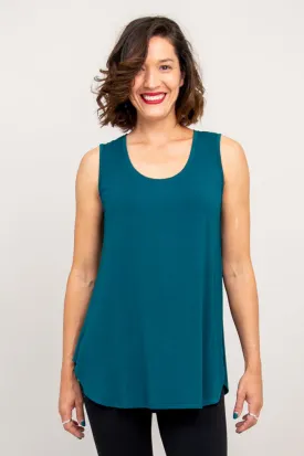 Jazz Tank, Teal, Bamboo