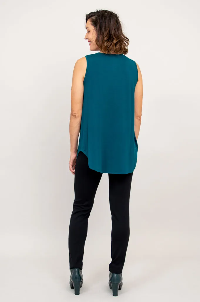 Jazz Tank, Teal, Bamboo