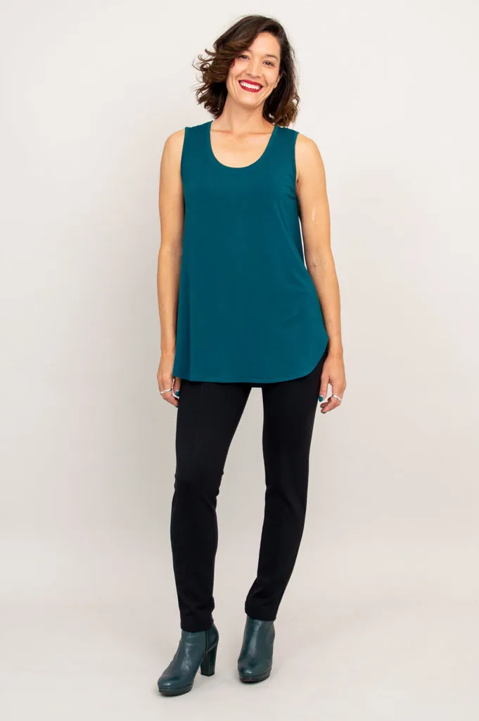 Jazz Tank, Teal, Bamboo