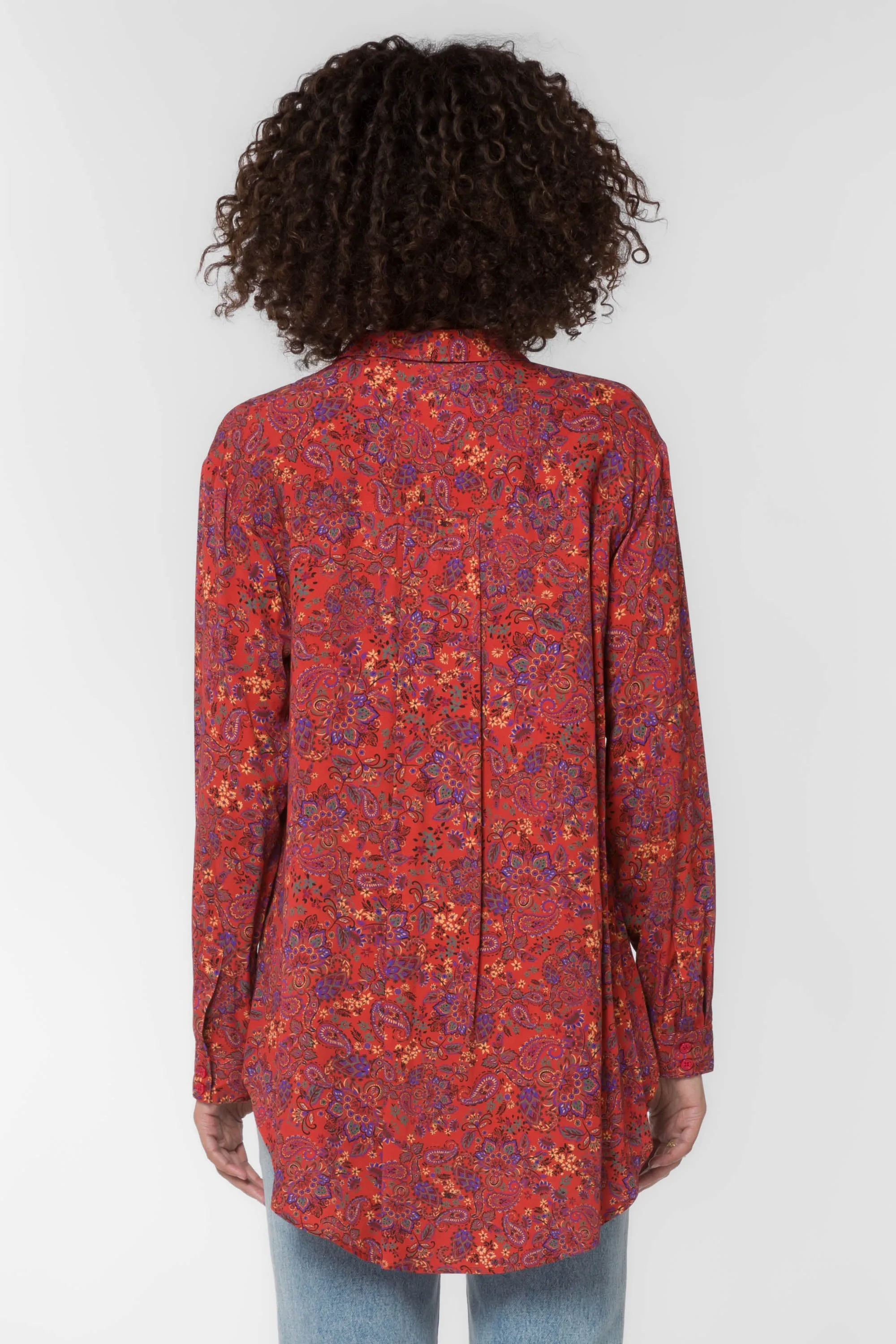 June Rust Paisley Shirt