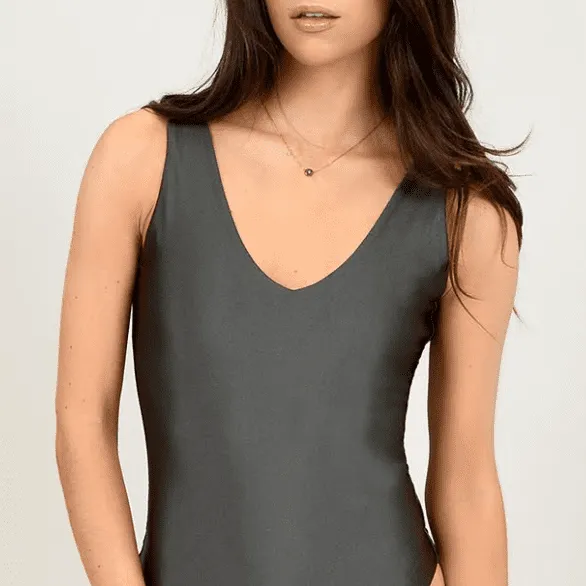 Lola's Room Deep V Sleeveless Bodysuit