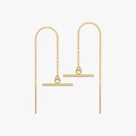 Modern Bar Threader Earrings