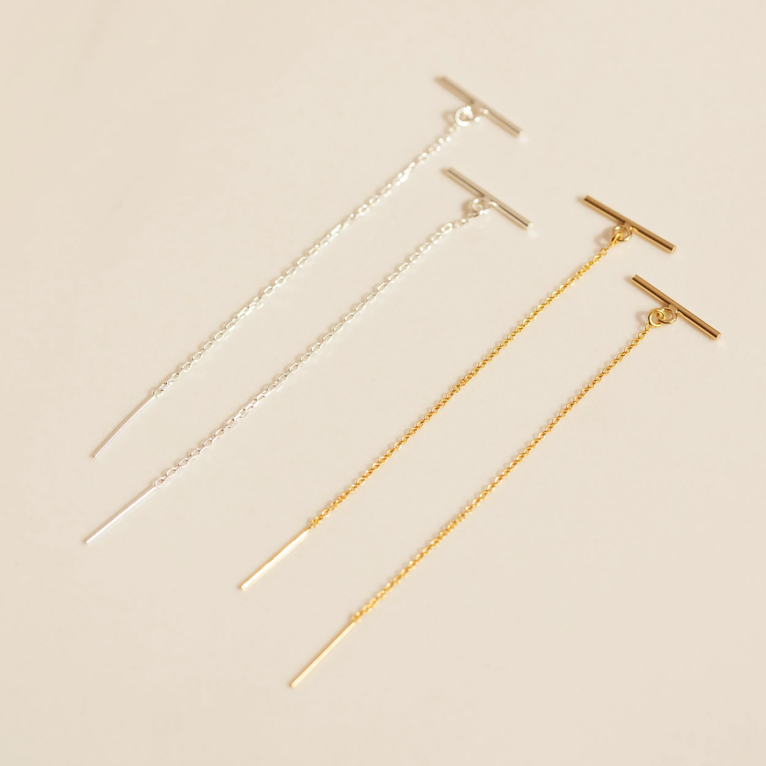 Modern Bar Threader Earrings