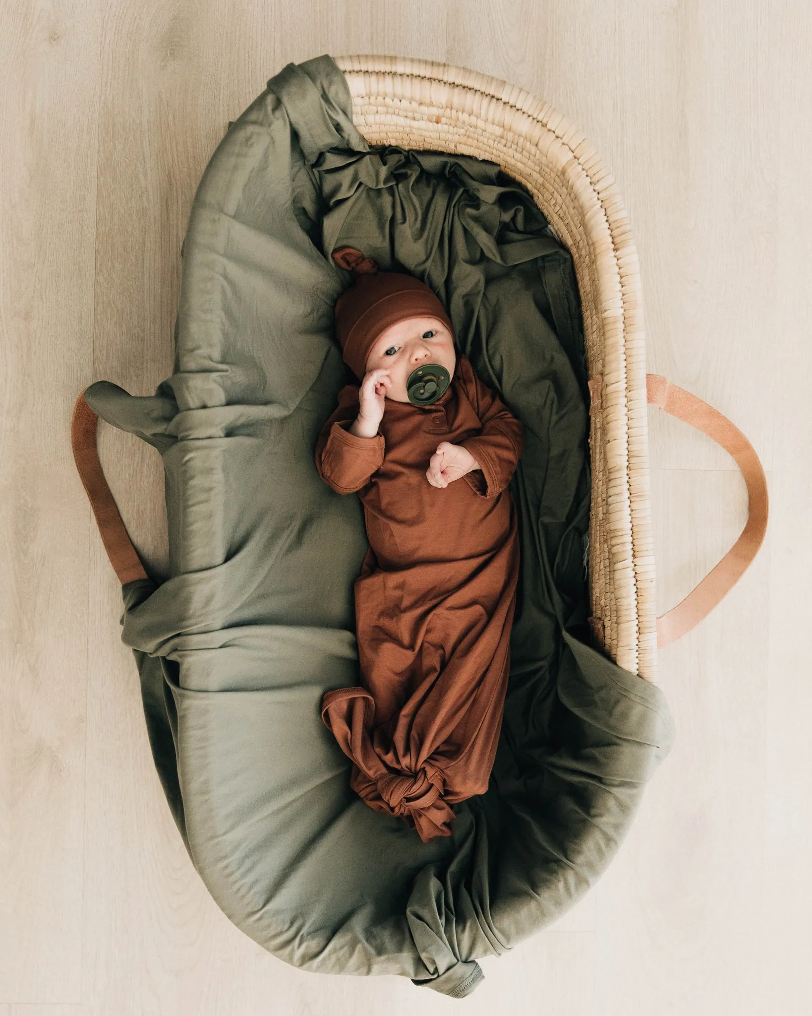 Olive Bamboo Swaddle