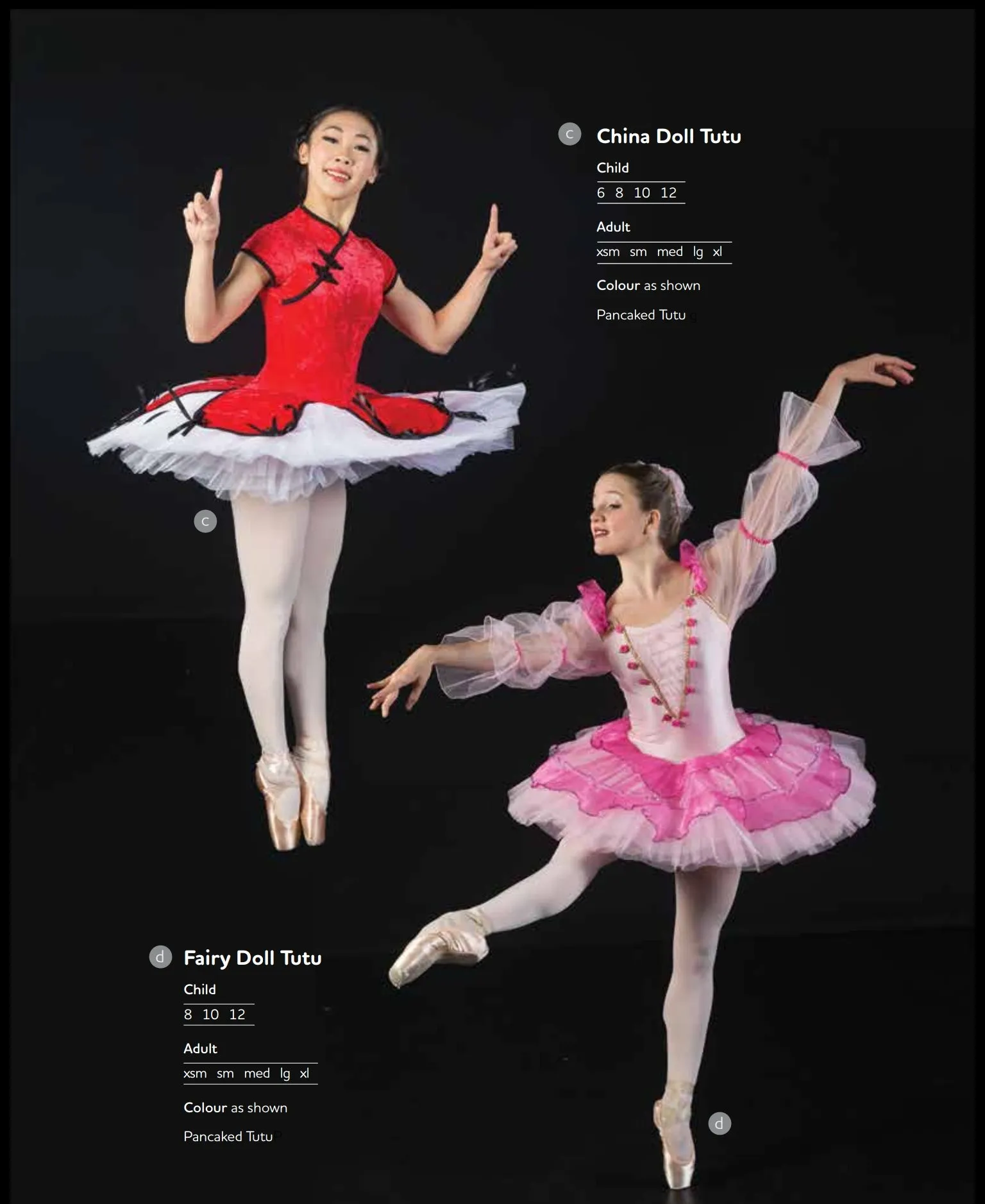 P.W. CHARACTER PERFORMANCE TUTUS- MADE TO ORDER