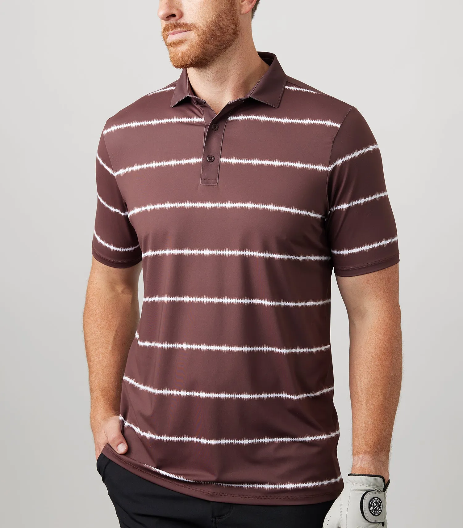 Shibori Stripe Polo