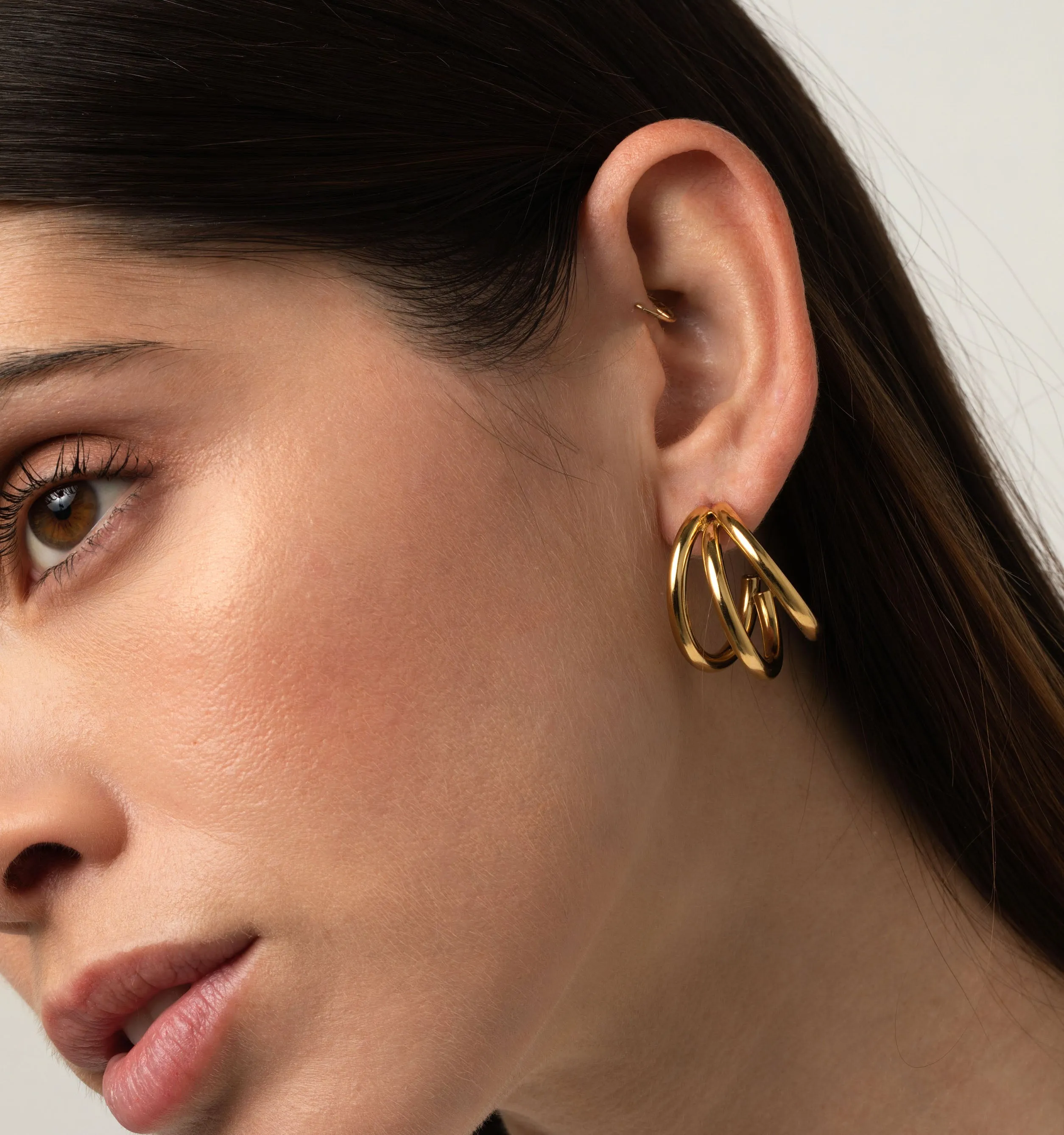 Sophia Triple Hoop Earrings