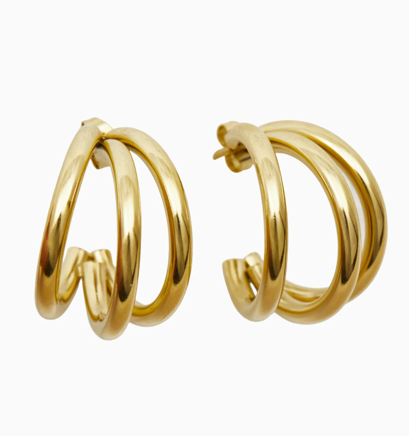 Sophia Triple Hoop Earrings