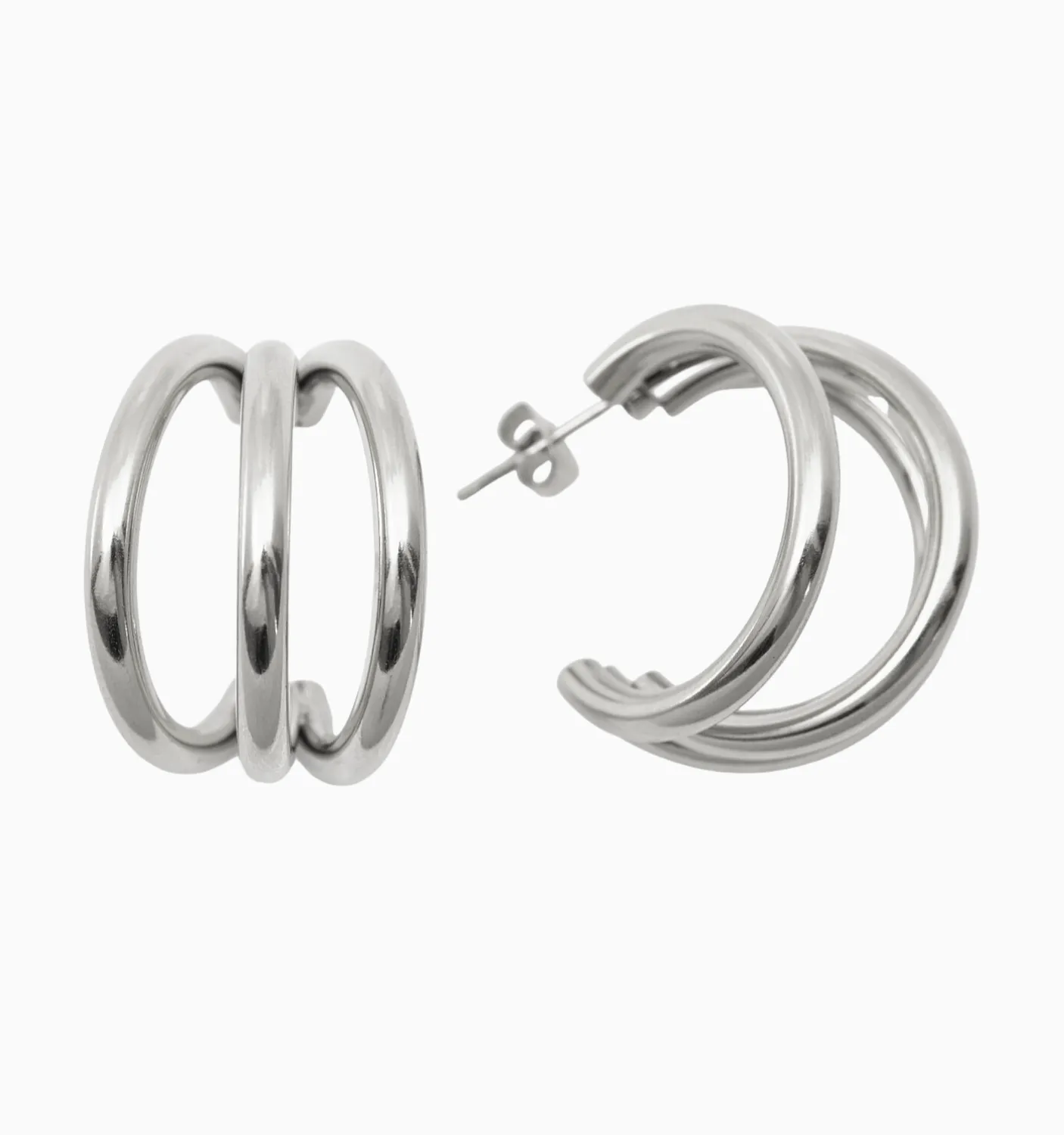 Sophia Triple Hoop Earrings