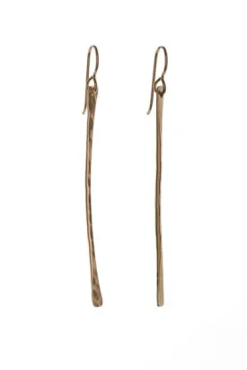 Stick Earrings in gold by Kenda Kist