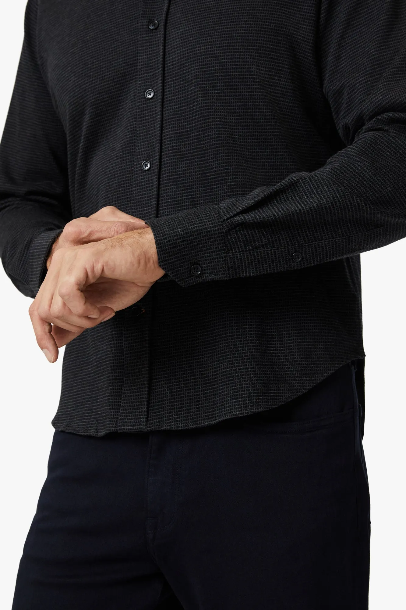 Structured Shirt In Dark Grey