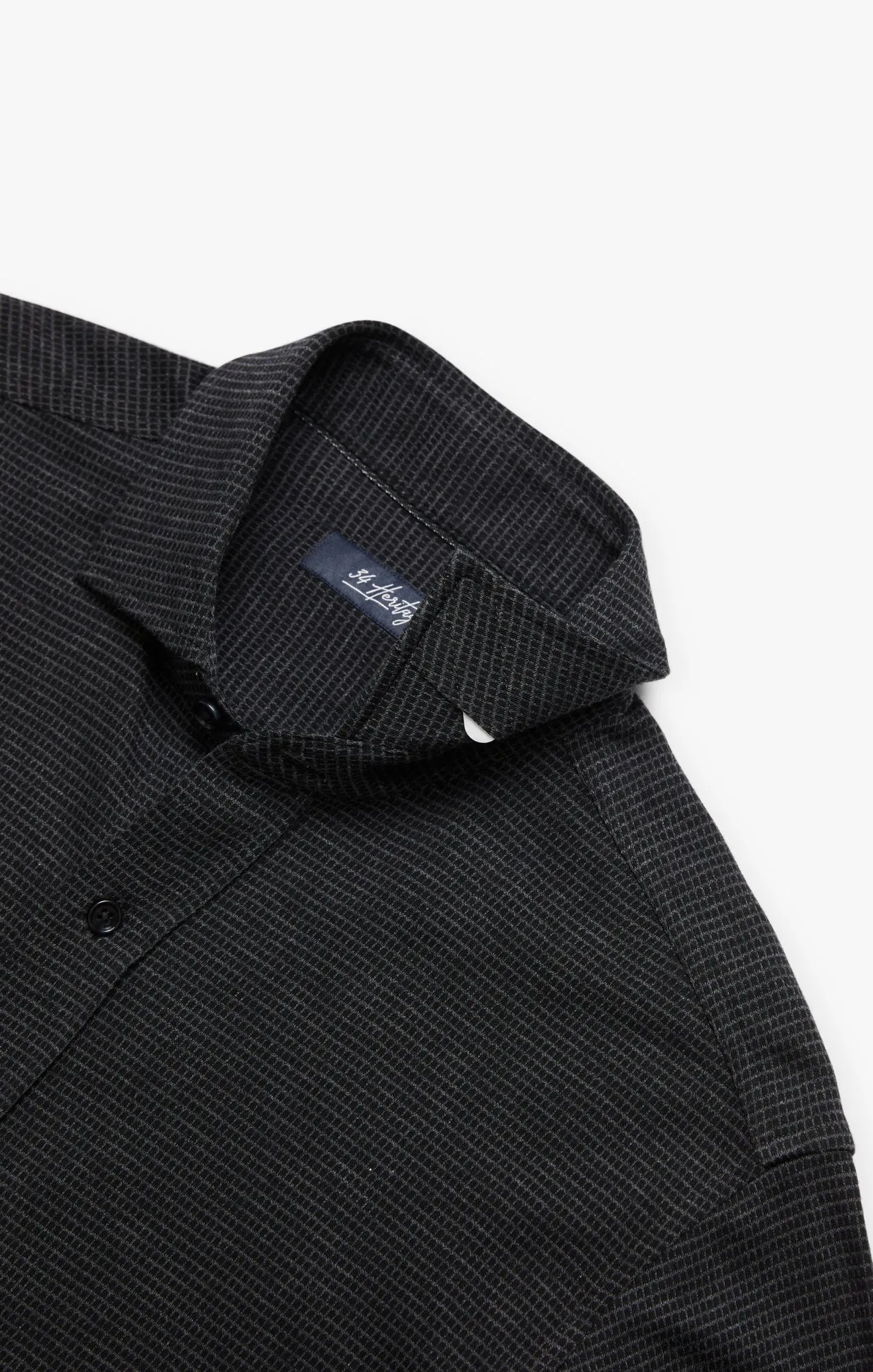 Structured Shirt In Dark Grey