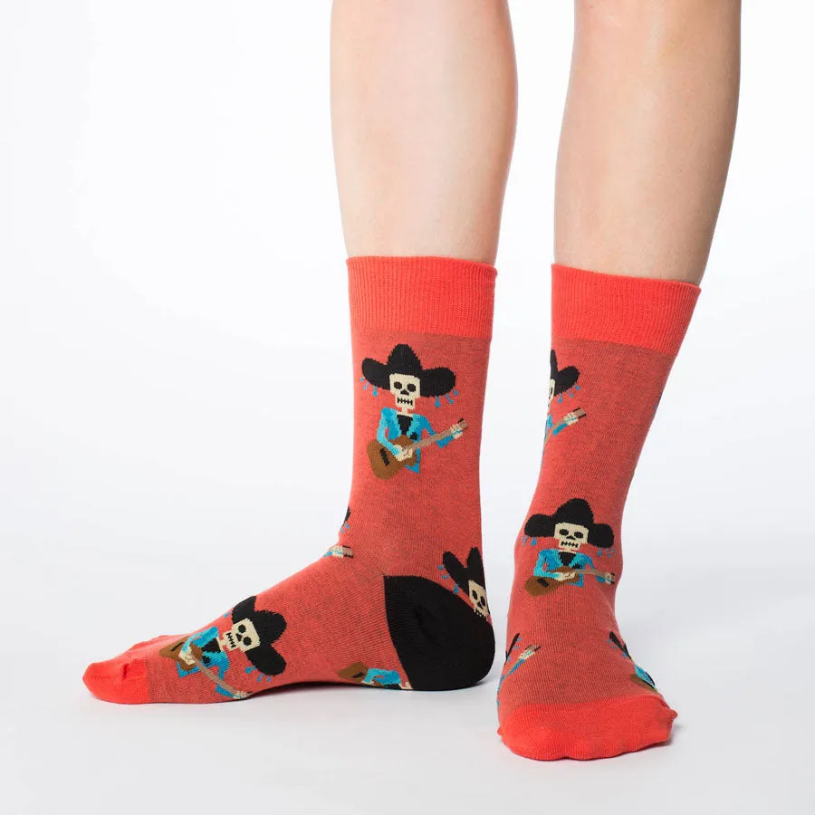 Unisex Mariachi Skeleton Socks