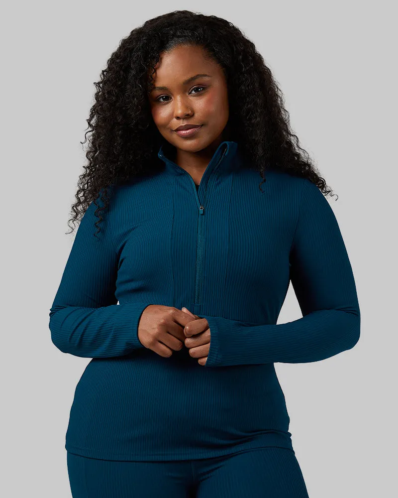 WOMEN'S ACTIVE RIB ½ ZIP TOP