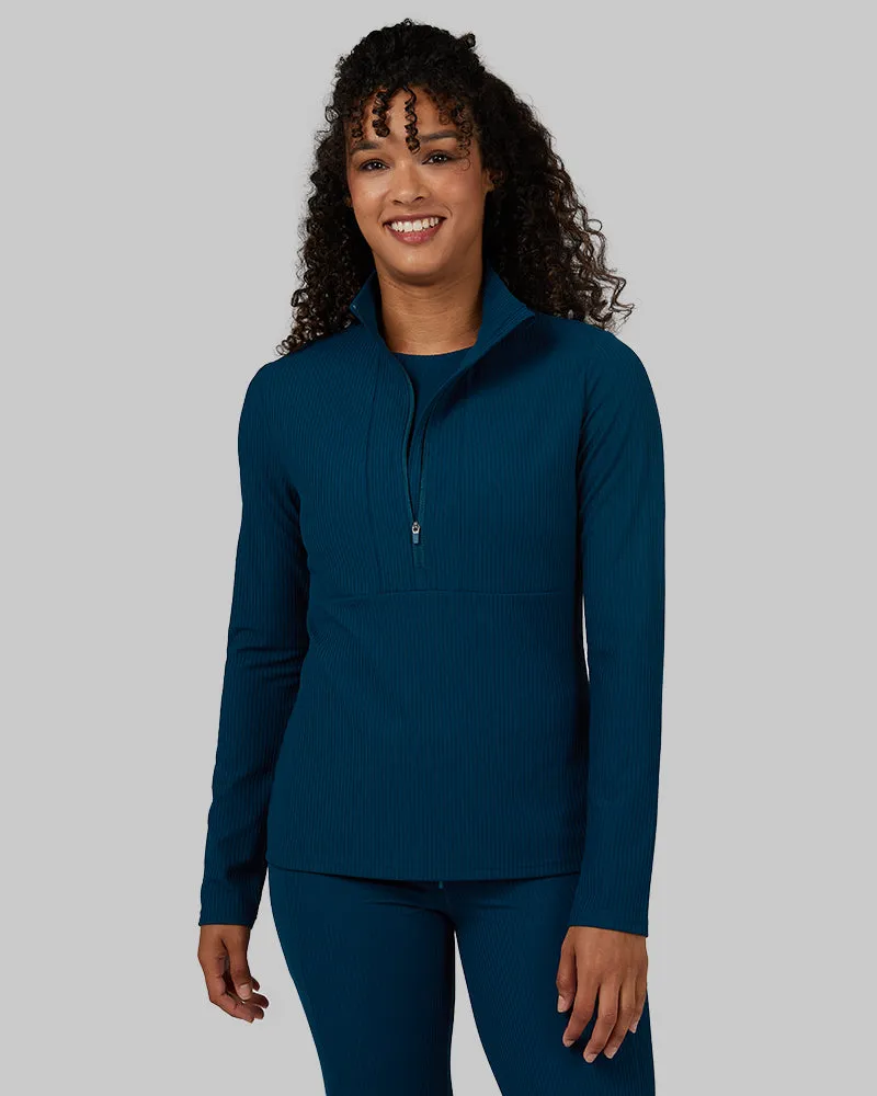 WOMEN'S ACTIVE RIB ½ ZIP TOP