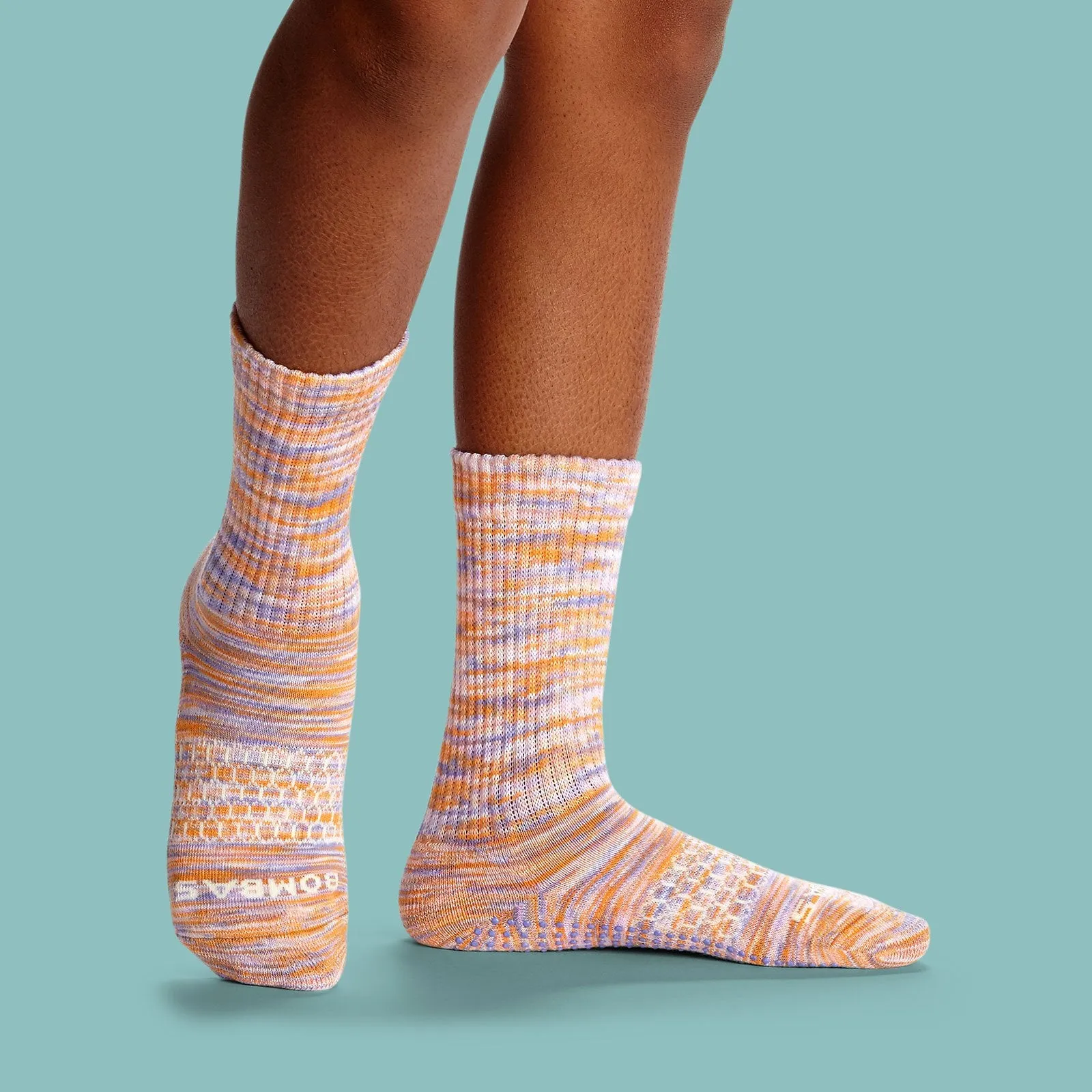 Youth Space Dye Gripper Calf Sock 4-Pack